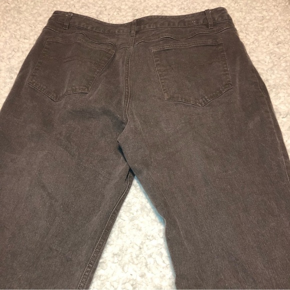 J.JILL Stretch Grey Indigo Denim Jeans Womens Size 16 With Spots 34W 29L PICS - Picture 8 of 10